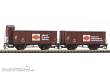 Piko 47033 - TT 2er Set Gedeckter Güterwagen G02 DR III ´Fortschritt´