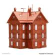 Vollmer 47636 - Eisenbahner Wohnhaus, Eckhaus