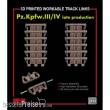 Rye Field Model 2014 - Workable track links for Pz. Kpfw. III /IV late production (3D printed )