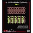 Rye Field Model 2037 - 3D printed Workable track links for KV-1