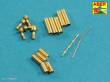 Aber Models 16024 - Barrel cleaning rods with brackets for Tiger I -very early model 1240mm
