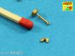 Aber Models 16105 - Wing nuts with turned bolt x 12 pcs.