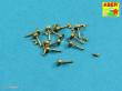 Aber Models 16105 - Wing nuts with turned bolt x 12 pcs.