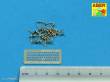 Aber Models 16111 - Wing nuts PE nuts with turned bolt x 30 pcs.