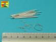 Aber Models 16 170A - Panther spare track link pins x 12 pcs.