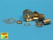 Aber Models 16 L-08 - Early muzzle brake used on German 8,8zm barrel Tiger I-early and Tiger II