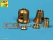 Aber Models 16 L-08 - Early muzzle brake used on German 8,8zm barrel Tiger I-early and Tiger II