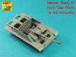 Aber Models 35 L-059N - German StuK.40 L/48 7,5 cm Barrel with middle muzzle brake for Stug.III, Ausf G middle