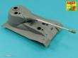 Aber Models 35 L-232 - 10,5cm KwK L/70 barrel with perforated muzzle brake for German Pz.Kpfw. VII Löwe or VK 7201(K)