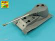 Aber Models 35 L-232 - 10,5cm KwK L/70 barrel with perforated muzzle brake for German Pz.Kpfw. VII Löwe or VK 7201(K)