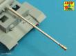 Aber Models 35 L-252 - 7,5cm/5,5cm Pak 41 L/57 gun barrel with muzzle brake for German Tank Pz.Kpfw. VI Ausf. C (VK36.01)