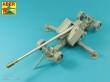 Aber Models 35 L-264 - Barrel with muzzle brake for German Krupp 12,8cm PAK 44 Anti-Tank Gun (Great Wall)