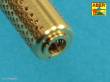 Aber Models 35 L-265 - Muzzle brake fit to barrel for Krupp 12,8cm PAK 44 Anti-Tank Gun (Trumpeter)