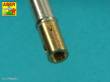 Aber Models 35 L-285 - 90 mm M-36 tank barrel cyrindrical Muzzle Brake with mantlet cover for U.S. M47 Patton
