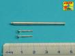 Aber Models 35 L-306 - Barrels for BritishCruiser Tanks Mk.IIA, A10 Mk.IA and also Mk.I A9 40mm 2pdr. + 2pcs. Besa MG