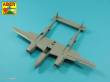 Aber Models A48 118 - Armament for U.S. fighter Lockheed P-38 F/G Lighting: 1 x 20mm & 4x 12,7mm gun barrels