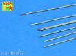 Aber Models BR 07 - Brass round rods 0,7mm length 250mm x7pcs