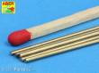 Aber Models BR 10 - Brass round rods 1,0mm length 250mm x 5 pcs.