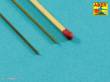 Aber Models HR- 10 - Brass hexagonal rods 1,0mm length 245mm x2 pcs.