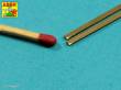 Aber Models KR 15 - Brass square rods 1,5 mm length 245mm x2 pcs.