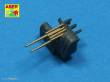 Aber Models RE-350 L37 - Set of 8 pcs 127 mm barrels with recoil for japan ships
