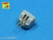 Aber Models RE-350 L41 - 12 pcs 100mm barrels for French ships