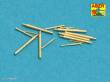 Aber Models RE-350 L75 - Barrels set for Japnnese Light Cruiser like: Abukama Isuzu Kinu Nagara Natori Yura -140mm x 7, 25mm x 4, 13mm x 4