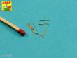 Aber Models RE-700 L04 - Set of12 pcs 100 mm barrels for ships Richelieu,Jean Bart