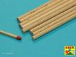 Aber Models WR4 - Wood round rods 4mm length 250mm x 8 pcs.