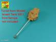 Aber Models 35 L-120 - 105mm D1504 L/44 barrel with muzzle brake for Sherman M51