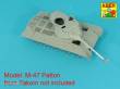 Aber Models 35 L-359 - 90 mm barrel Y-Shaped Muzzel Brake with mantlet for M47
