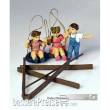 Prehm-Miniaturen 500111 - Kinder mit Schaukel Metall