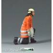 Prehm-Miniaturen 500206 - Feuerwehrmann - kniend - Metallfigur