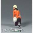 Prehm-Miniaturen 500206 - Feuerwehrmann - kniend - Metallfigur