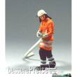 Prehm-Miniaturen 500207 - Feuerwehrmann - mit Schlauch - Metallfigur