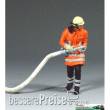 Prehm-Miniaturen 500207 - Feuerwehrmann - mit Schlauch - Metallfigur