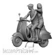 Prehm-Miniaturen 500809 - Zwei Personen auf einer VESPA