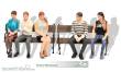Prehm-Miniaturen 500822 - Art. Nr. 500822 - Set mit 5 sitzenden Reisenden