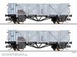 Tillig 502800 - Set mit zwei Güterwagen Om, VEB Eisenwerke West, DR, Ep. III