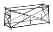Hack Brücken 50300 - Pfeiler für amerik. Trestle Bridges, 200mm lang, 89mm hoch - Typ TP89-20
