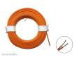 Schönwitz 50363 - 10m LIYZ Doppellitze Zwillingslitze 2x 0,08mm² orange