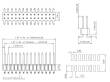Schönwitz 50795 - 21 Pin Stiftleiste SMD MTC Decoder RM 1,27mm