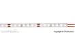 Viessmann 5089 - LED-Leuchtstreifen 2,3 mm breit mit 66 LEDs weiß