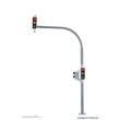 Viessmann 5094 - H0 Bogenampel mit Fußgängerampel und LEDs, 2 Stück