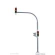 Viessmann 5094 - H0 Bogenampel mit Fußgängerampel und LEDs, 2 Stück