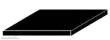 Evergreen 509516 - Schwarze Polystyrolplatten, 150x300x1,50 mm, 1 Stück