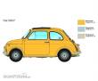 Italeri 510004715 - 1:12 Fiat 500 F Upgraded Edition