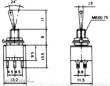 Schönwitz 51026 - 10 Stück Mini Miniatur Kippschalter 6-polig EIN / AUS / EIN 3 Stellungen 250V 3A