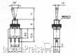 Schönwitz 51039 - 10 Stück Mini Kippschalter 3-polig EIN / EIN 2 Stellungen 250V 3A