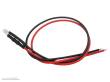 Schönwitz 51205 - 10 Stück LED 3mm klar mit Anschlusskabel und Widerstand rot